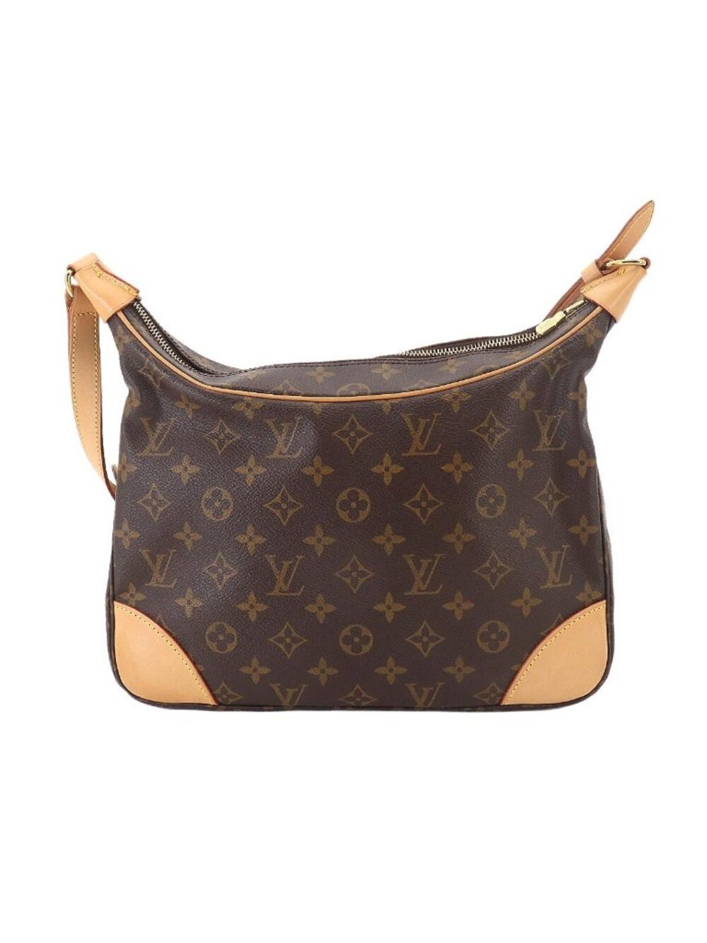 Louis Vuitton Monogram Shoulder Bag Brown Gold Boulogne - Picture 2 of 10